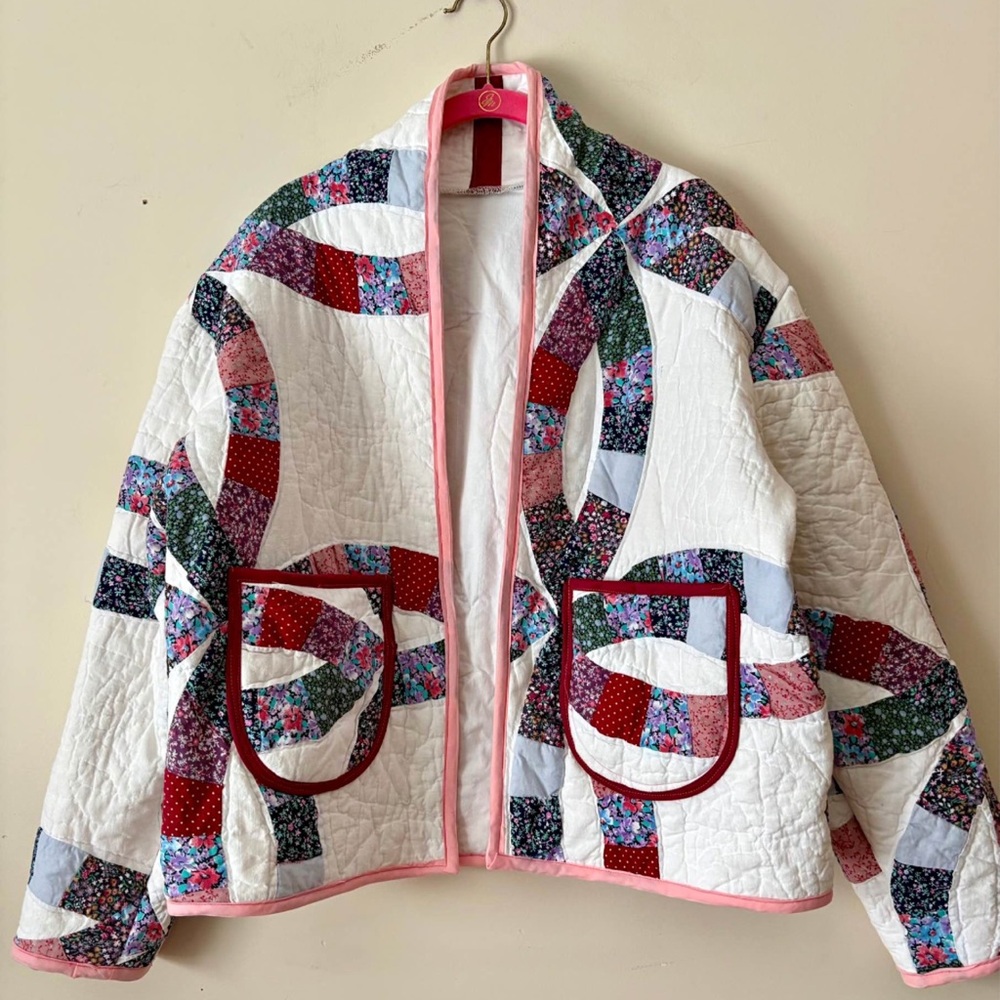 Colorful Patchwork Quilted Jacket - image 1